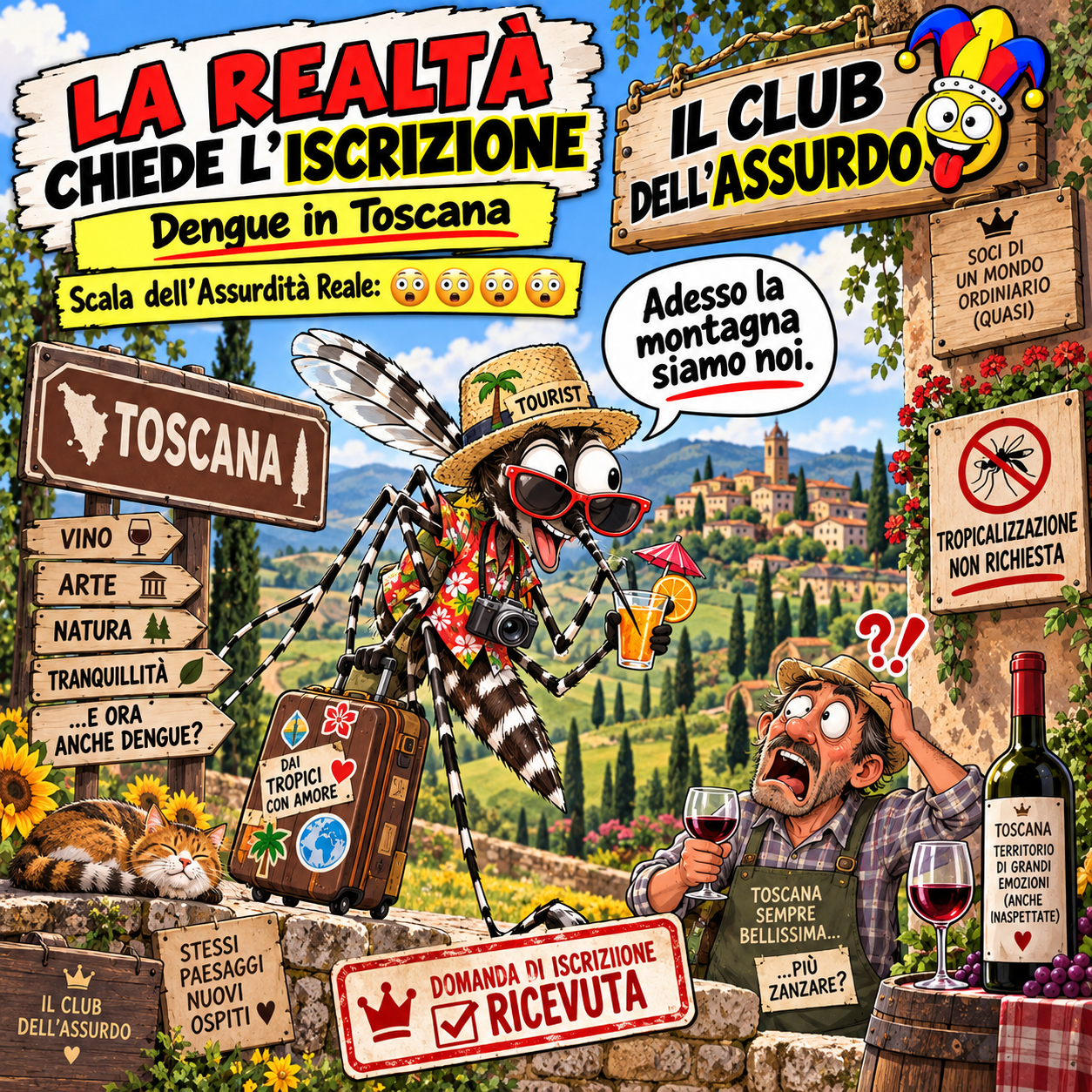 La realtà chiede l’iscrizione #0002 — Dengue in Toscana